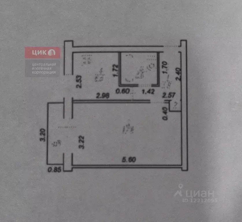1-к кв. Рязанская область, Рязань ул. Крупской, 5к2 (31.3 м) - Фото 2