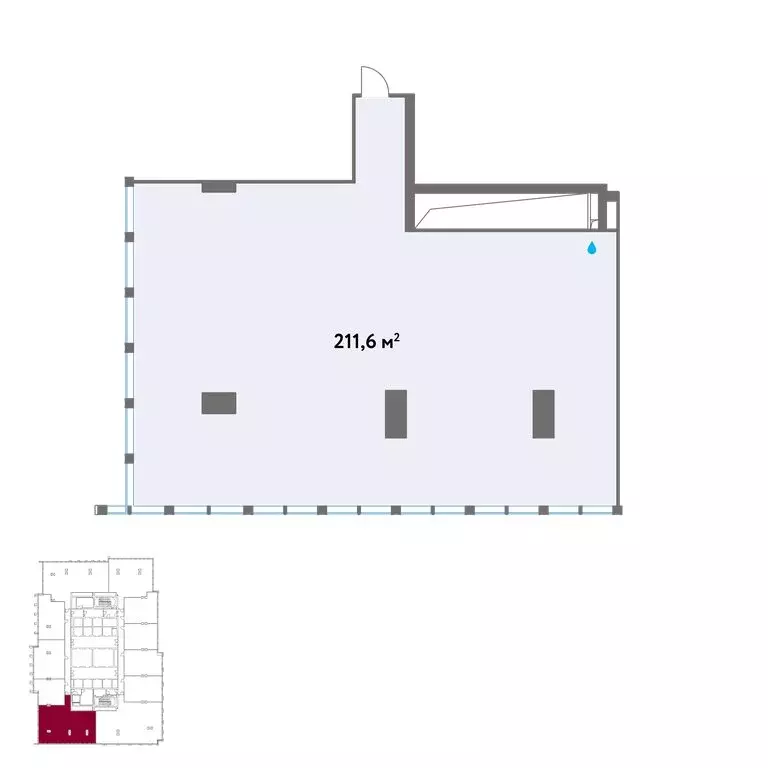 Офис (211.6 м) - Фото 1