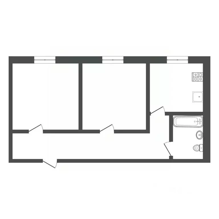 2-к кв. Тульская область, Тула просп. Ленина, 101 (56.0 м) - Фото 2