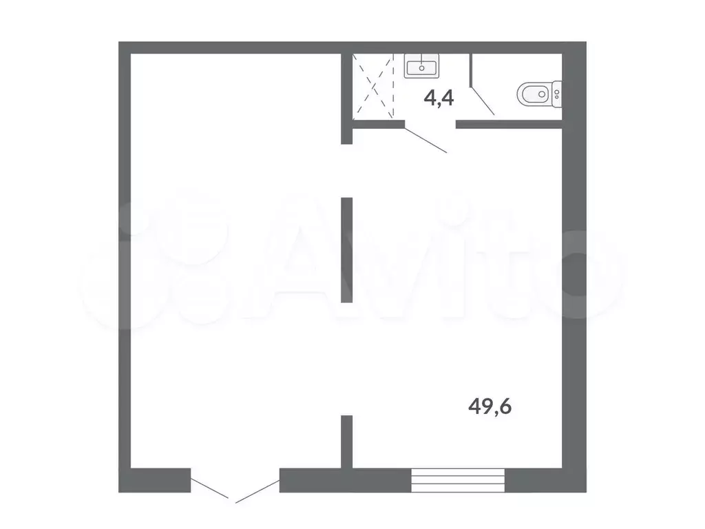 Продам помещение свободного назначения, 44.4 м - Фото 0