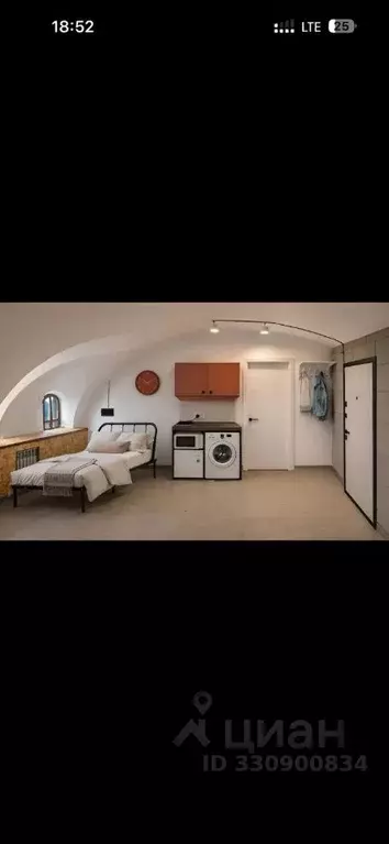 Студия Санкт-Петербург ул. Ленина, 30 (12.5 м) - Фото 1