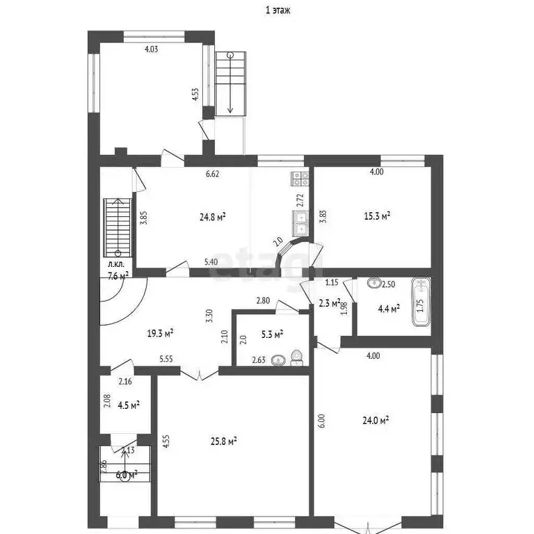 Дом в Белебей, Центральная улица (411.4 м) - Фото 1