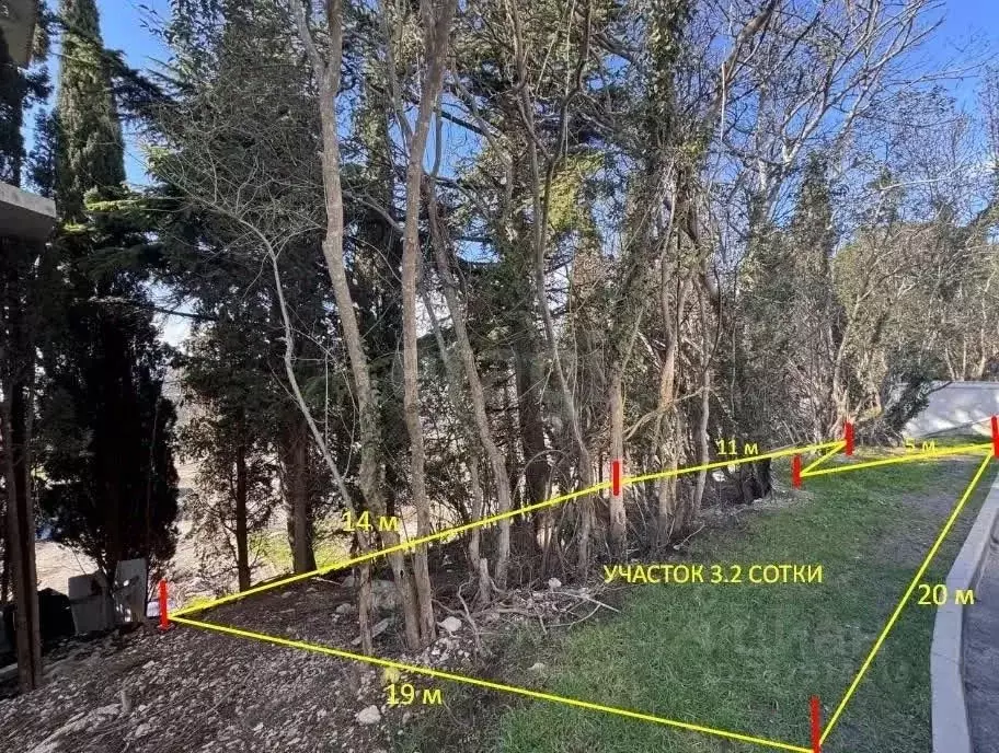 Участок в Крым, Ялта муниципальный округ, Массандра пгт ул. 16 Апреля ... - Фото 2