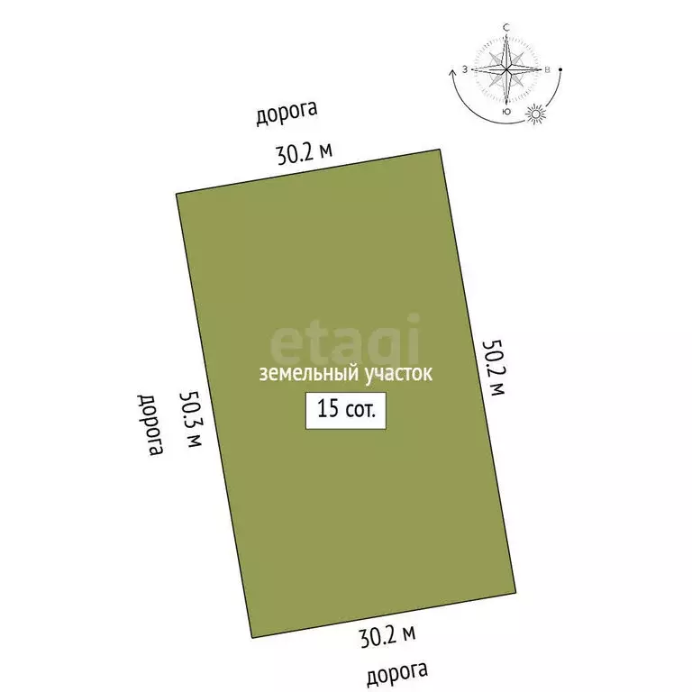 Участок в Миасский городской округ, село Черновское (15 м) - Фото 1