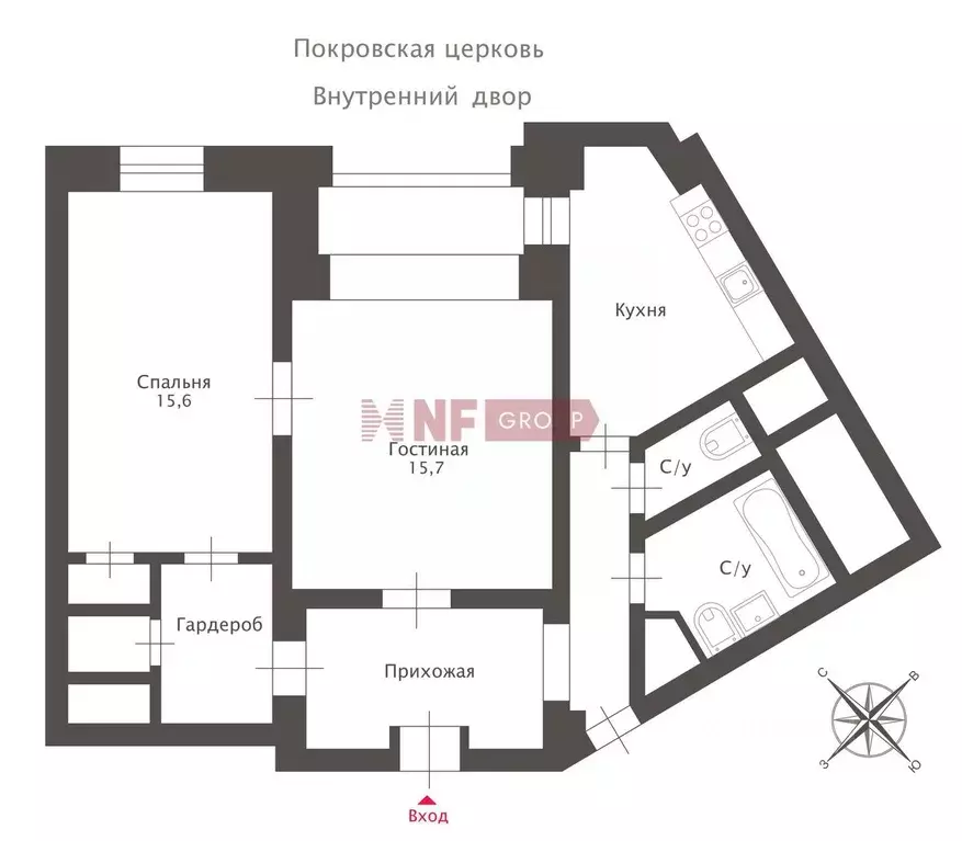 2-к кв. Москва Котельническая наб., 1/15кБ (63.1 м) - Фото 2