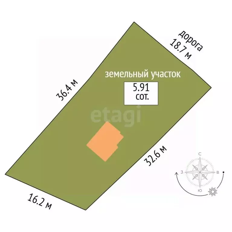 Дом в Севастополь Водоканал-2 садоводческое товарищество, 74 (22 м) - Фото 2