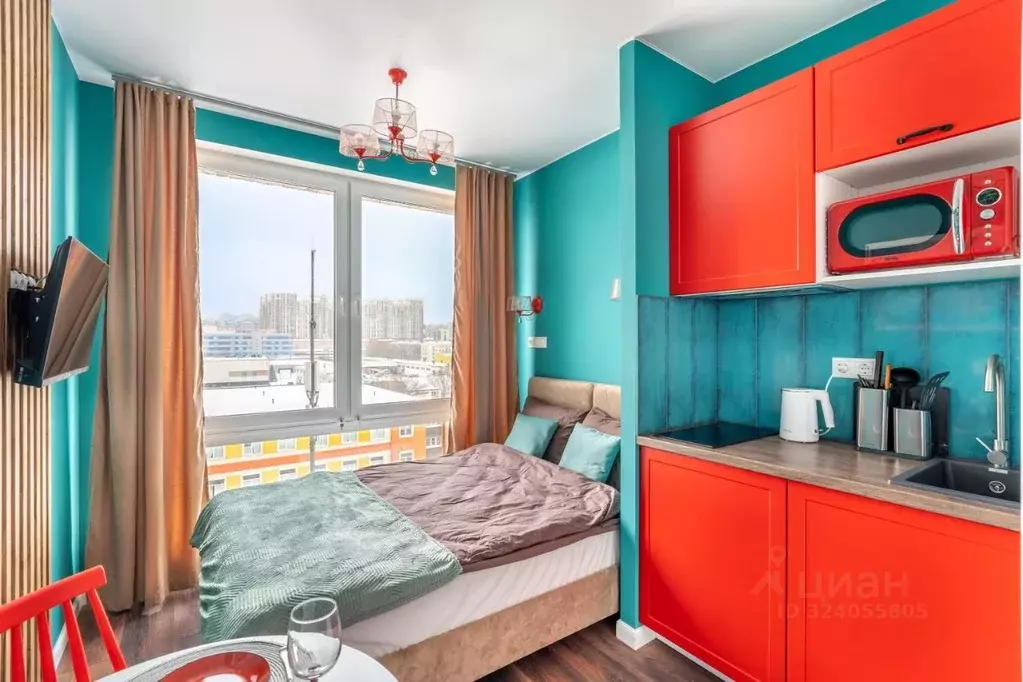 1-к кв. Москва 1-я Магистральная ул., 25 (18.0 м) - Фото 1