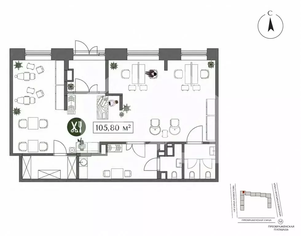 Помещение свободного назначения в Москва ул. 1-я Бухвостова, 2к3 (108 ... - Фото 2