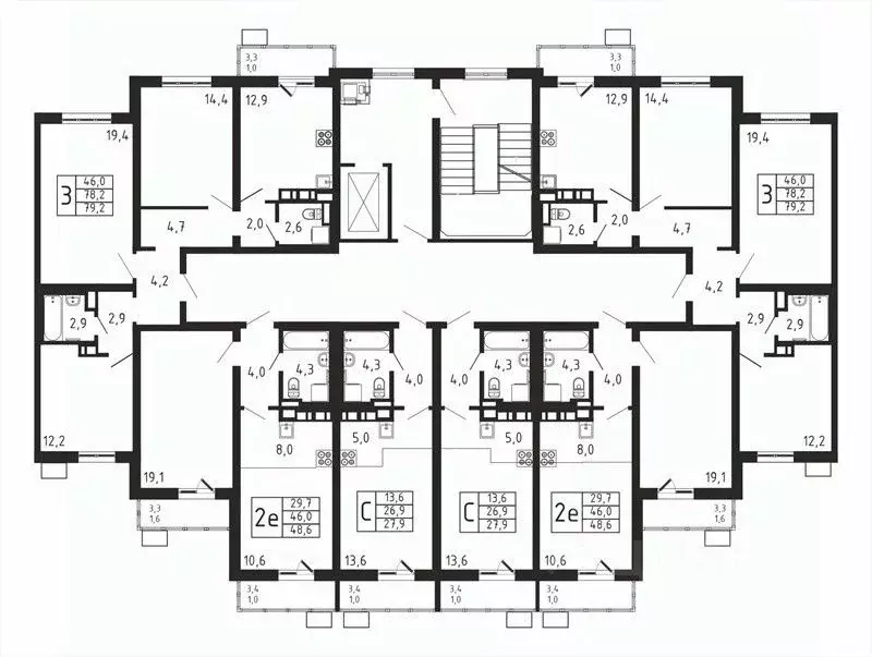 3-к кв. Московская область, Мытищи городской округ, д. Пирогово ... - Фото 1