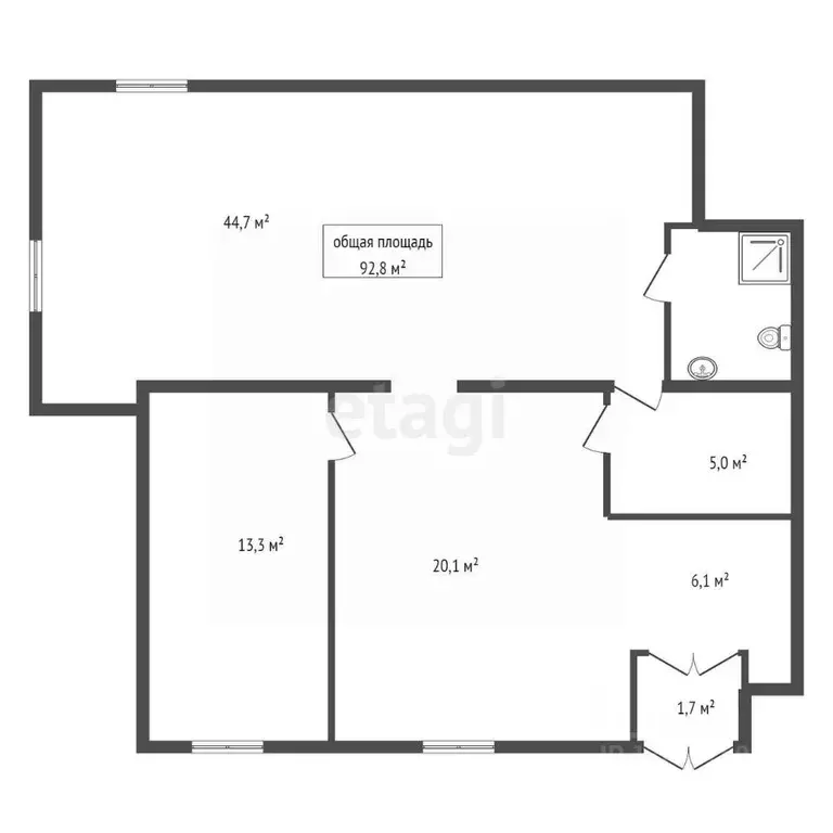 Офис в Новосибирская область, Новосибирск ул. Кропоткина, 261/2 (93 м) - Фото 1
