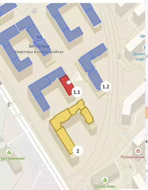 1-к кв. Вологодская область, Вологда Кубинская ул., 1 (32.0 м) - Фото 2