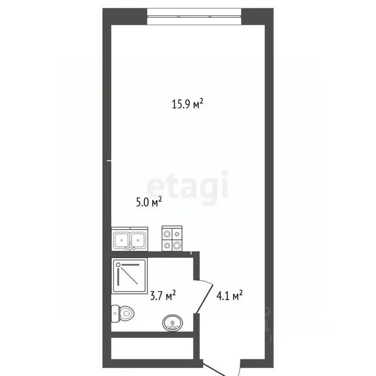 Студия Москва Сколковское ш., 40к3 (31.0 м) - Фото 2