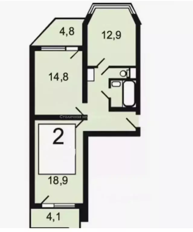 Продается 2-комнатная квартира - Фото 2
