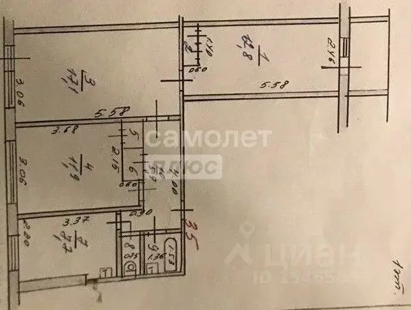 3-к кв. Алтайский край, Барнаул ул. Солнечная Поляна, 13 (59.7 м) - Фото 1