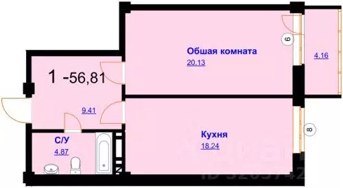 1-к кв. Дагестан, Махачкала ул. Шелковая, 10 (56.0 м) - Фото 0