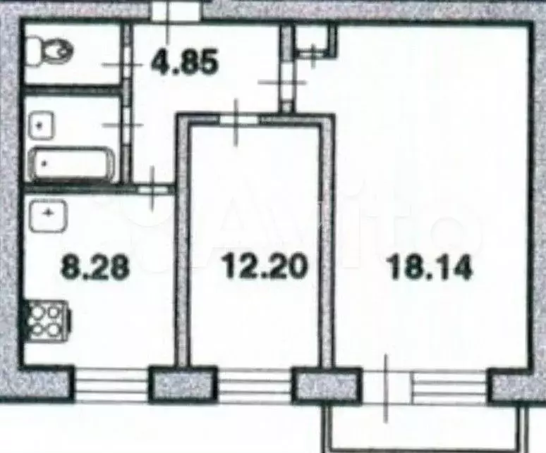 2-к. квартира, 48 м, 3/9 эт. - Фото 0