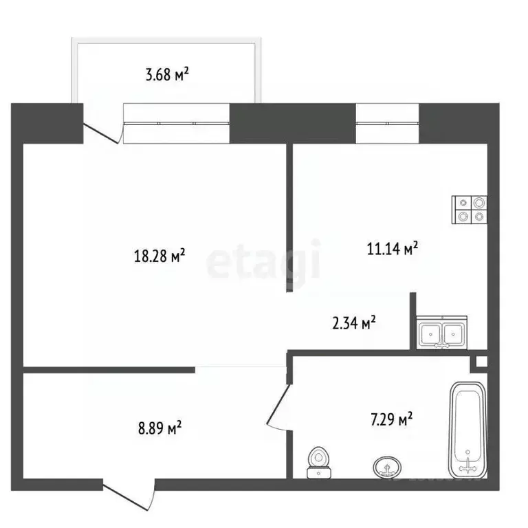 1-к кв. Хабаровский край, Комсомольск-на-Амуре Красногвардейская ул., ... - Фото 2