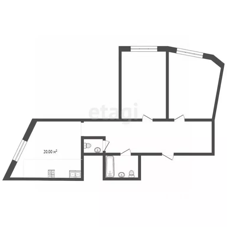 3-к кв. Крым, Ялта ул. Блюхера, 19 (72.6 м) - Фото 1