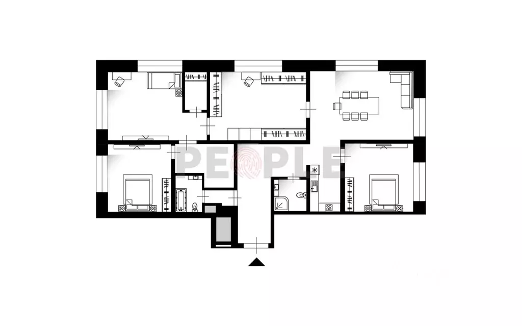 4-к кв. Москва ул. Народного Ополчения, 3 (102.0 м) - Фото 1