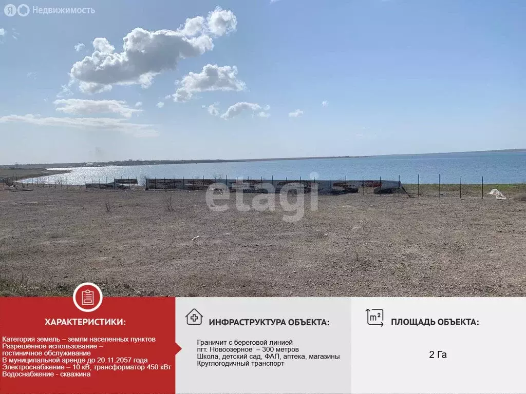 Участок в Республика Крым, городской округ Евпатория, посёлок ... - Фото 2