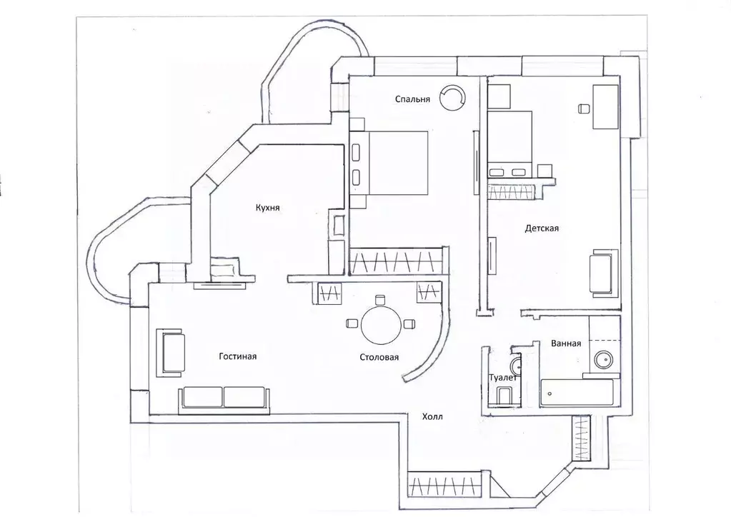 3-к кв. Москва Братеевская ул., 21К3 (78.3 м) - Фото 2