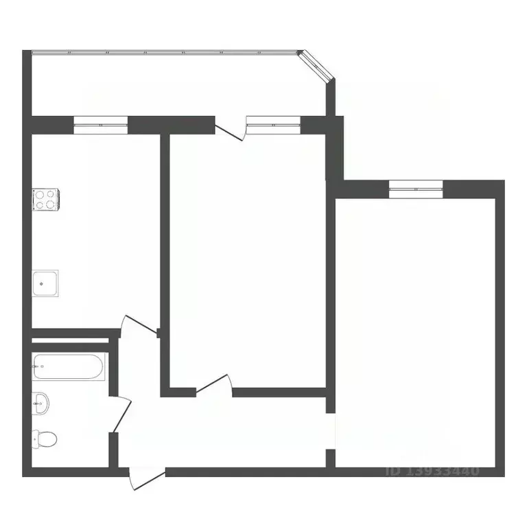 1-к кв. Тюменская область, Тюмень ул. Демьяна Бедного, 92 (62.0 м) - Фото 1