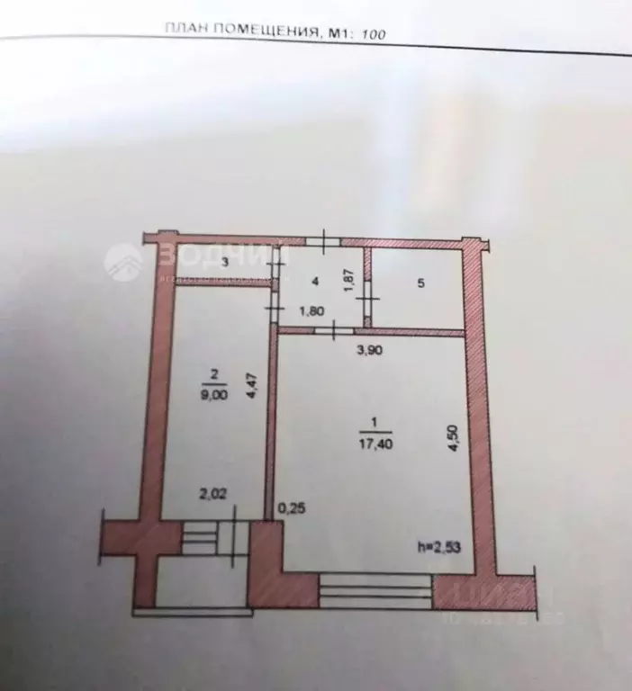 1-к кв. Чувашия, Чебоксары просп. Мира, 92 (35.3 м) - Фото 2