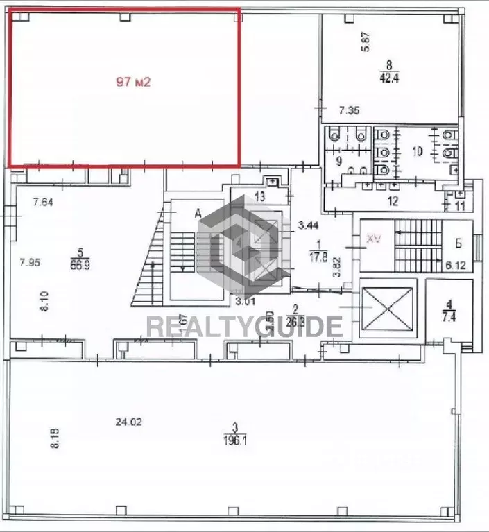 Офис в Москва ул. Кржижановского, 29к2 (97 м) - Фото 1