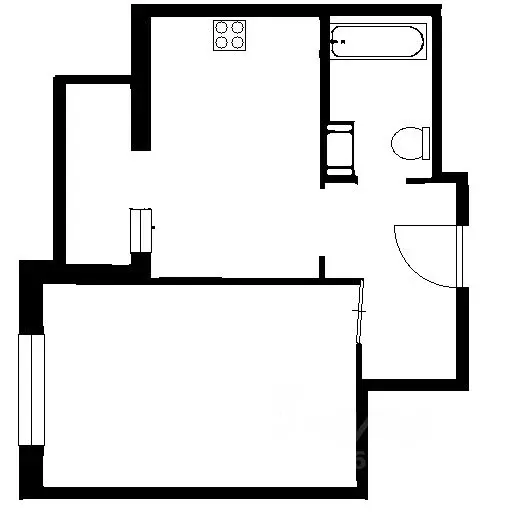 1-к кв. Санкт-Петербург дор. Кушелевская, 6к1 (41.2 м) - Фото 2