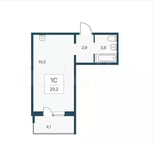 Квартира-студия, 29,2 м, 3/17 эт. - Фото 0