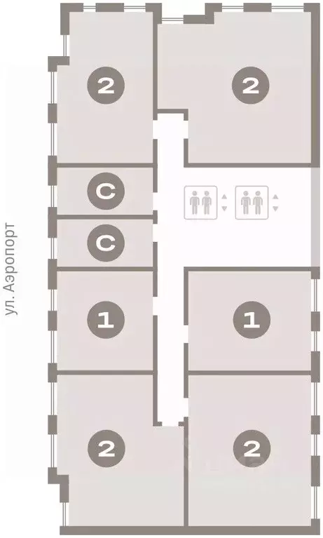 2-к кв. Новосибирская область, Новосибирск ул. Аэропорт, 88 (87.23 м) - Фото 1