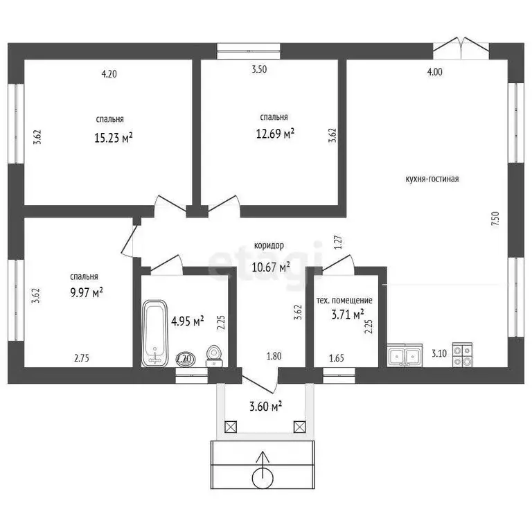 Дом в Лямбирский район, Пензятское сельское поселение, село Пензятка ... - Фото 0