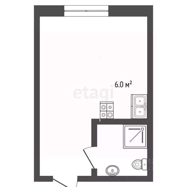 Студия Вологодская область, Вологда ул. Чехова, 17 (13.0 м) - Фото 2