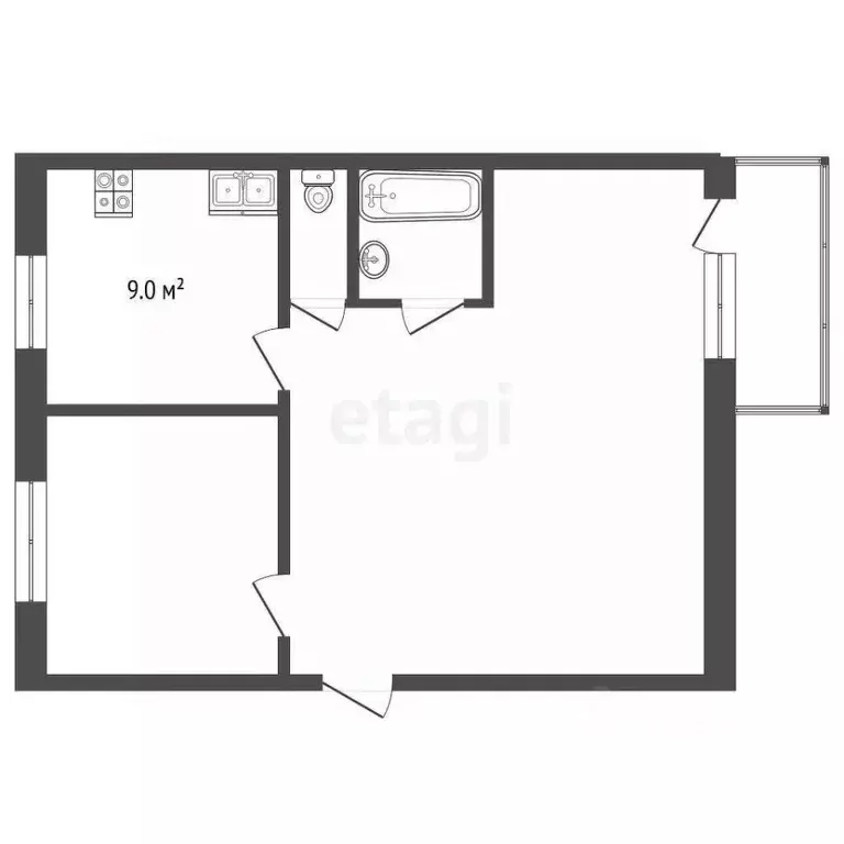 2-к кв. Ямало-Ненецкий АО, Муравленко Пионерская ул., 20 (51.2 м) - Фото 2