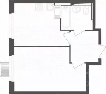 1-к кв. Московская область, Мытищи пер. 1-й Стрелковый, 3 (33.8 м) - Фото 2