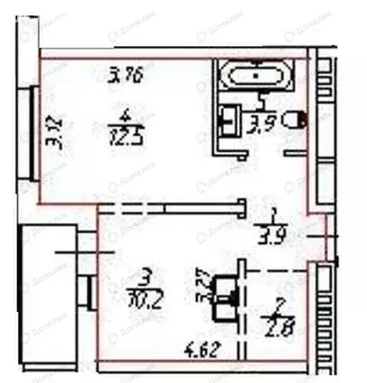 1-комнатная квартира: Иркутск, улица Мира, 32 (33.3 м) - Фото 1
