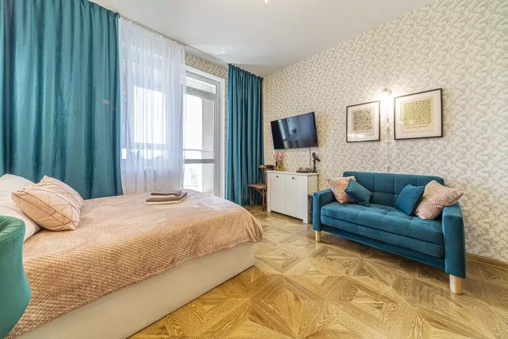 Студия Санкт-Петербург ул. Оптиков, 37 (22.5 м) - Фото 1
