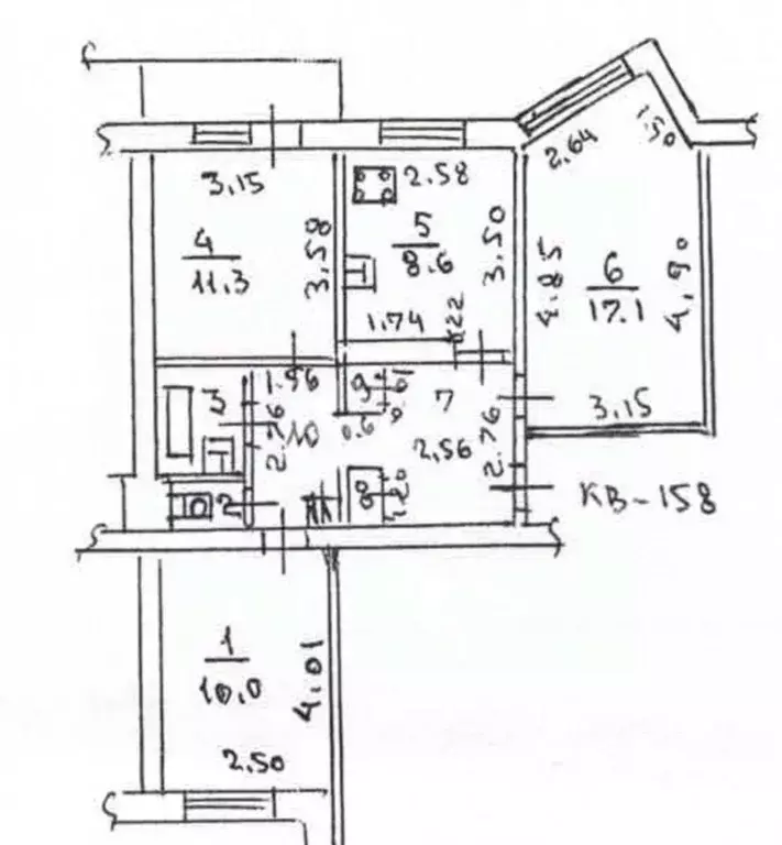 3-к кв. Липецкая область, Липецк 15-й мкр, 16 (61.5 м) - Фото 1