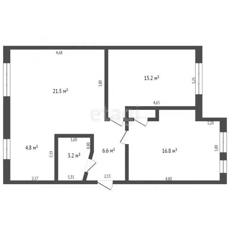 3-к кв. Кемеровская область, Кемерово ул. Черняховского, 1 (67.2 м) - Фото 1