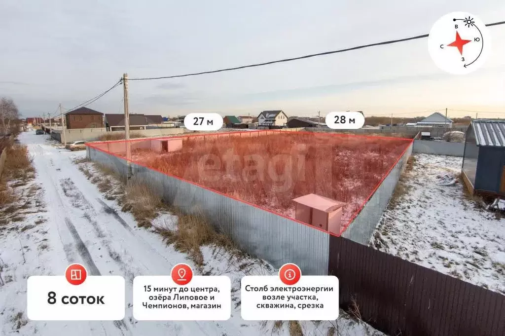 Участок 8 сот. (СНТ, ДНП) - Фото 0