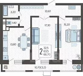2-к кв. Краснодарский край, Краснодар 9-й километр мкр, ул. ... - Фото 1