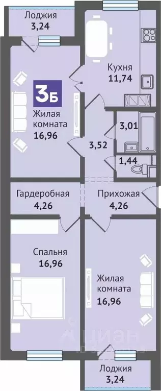 2-к кв. Марий Эл, Медведево городское поселение, Медведево пгт ул. ... - Фото 0
