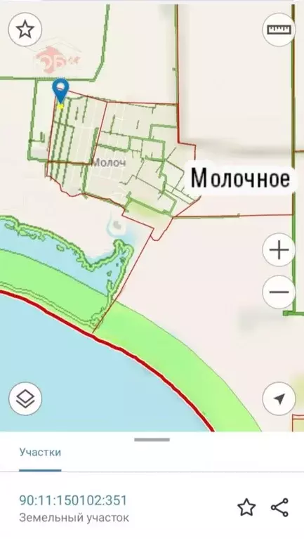 Участок в Крым, Сакский район, с. Молочное ул. Конрадская, 10 (8.0 ... - Фото 2