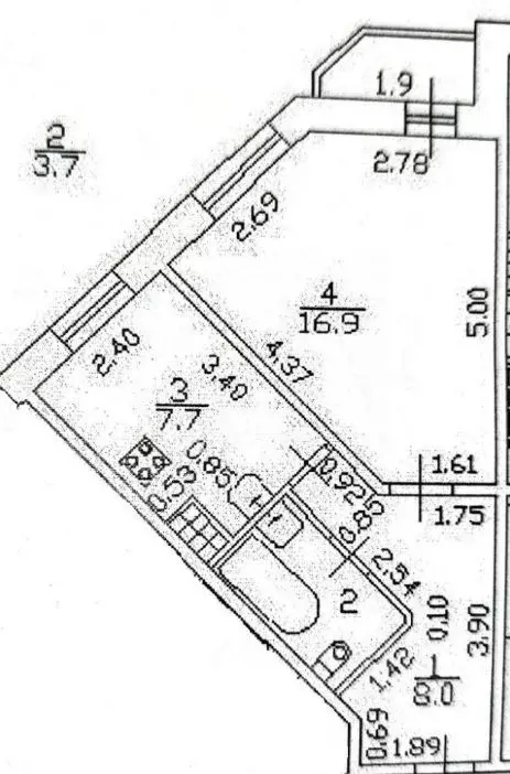 1-к кв. Санкт-Петербург ул. Димитрова, 3к1 (36.3 м) - Фото 1