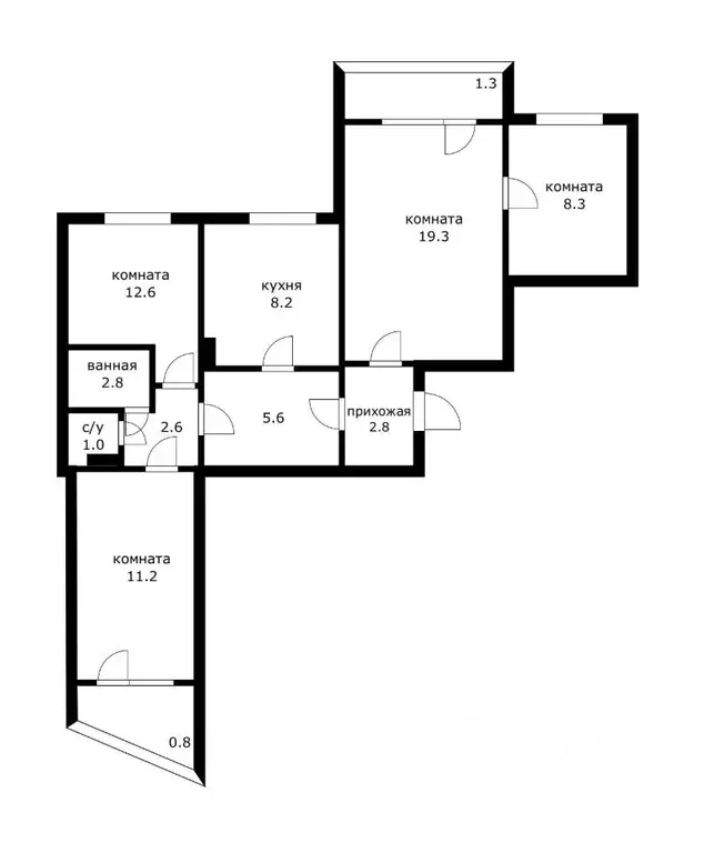 3-к кв. Краснодарский край, Краснодар ул. Красных Партизан, 111 (80.0 ... - Фото 1