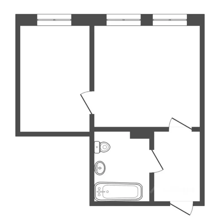 1-к кв. Тюменская область, Тюмень Интернациональная ул., 199к9 (37.5 ... - Фото 2