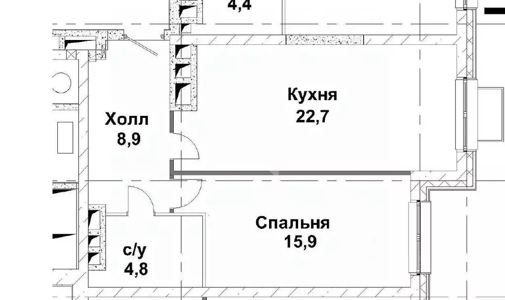 2-к кв. Москва Шелепихинская наб., 34к3 (53.0 м) - Фото 2