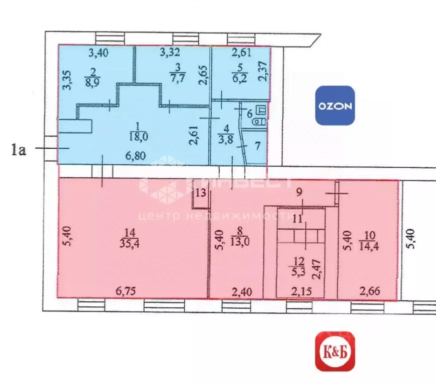 Помещение свободного назначения в Мурманская область, Мурманск ул. ... - Фото 2