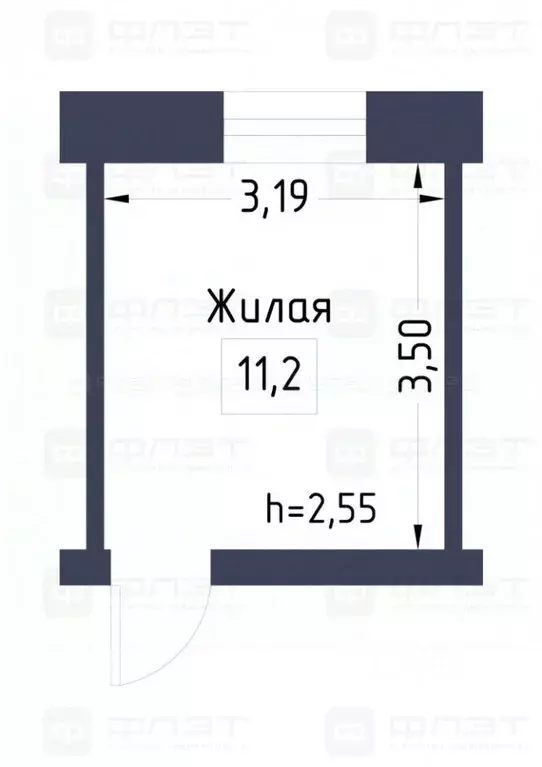 1-к кв. Татарстан, Казань ул. Солидарности, 16 (16.2 м) - Фото 1