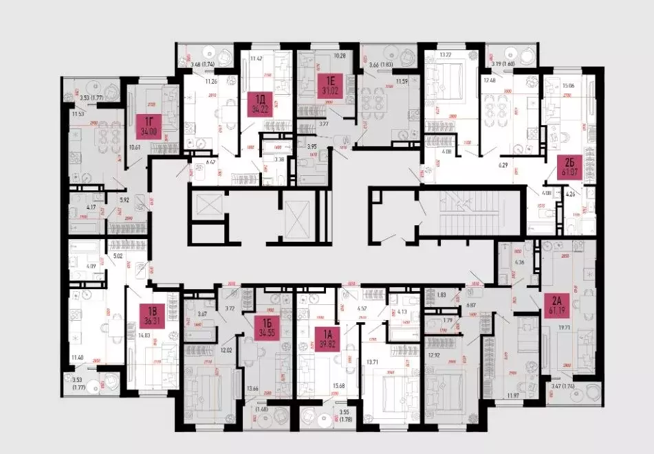 1-к кв. Ростовская область, Аксай  (34.22 м) - Фото 2